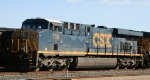 CSX 758 sits with other GE's in the yard